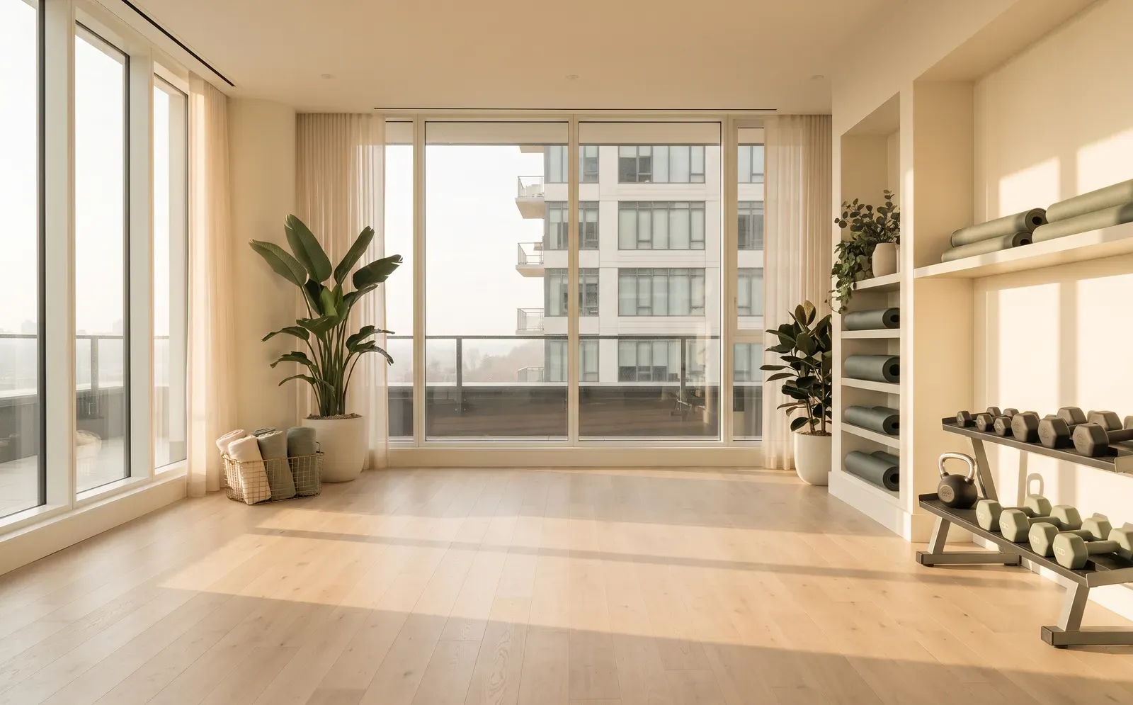 A calm, well-run residential amenity studio